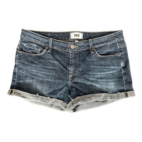 PAIGE Jimmy Jimmy Short Blue Jean Shorts Women’s Size 29.